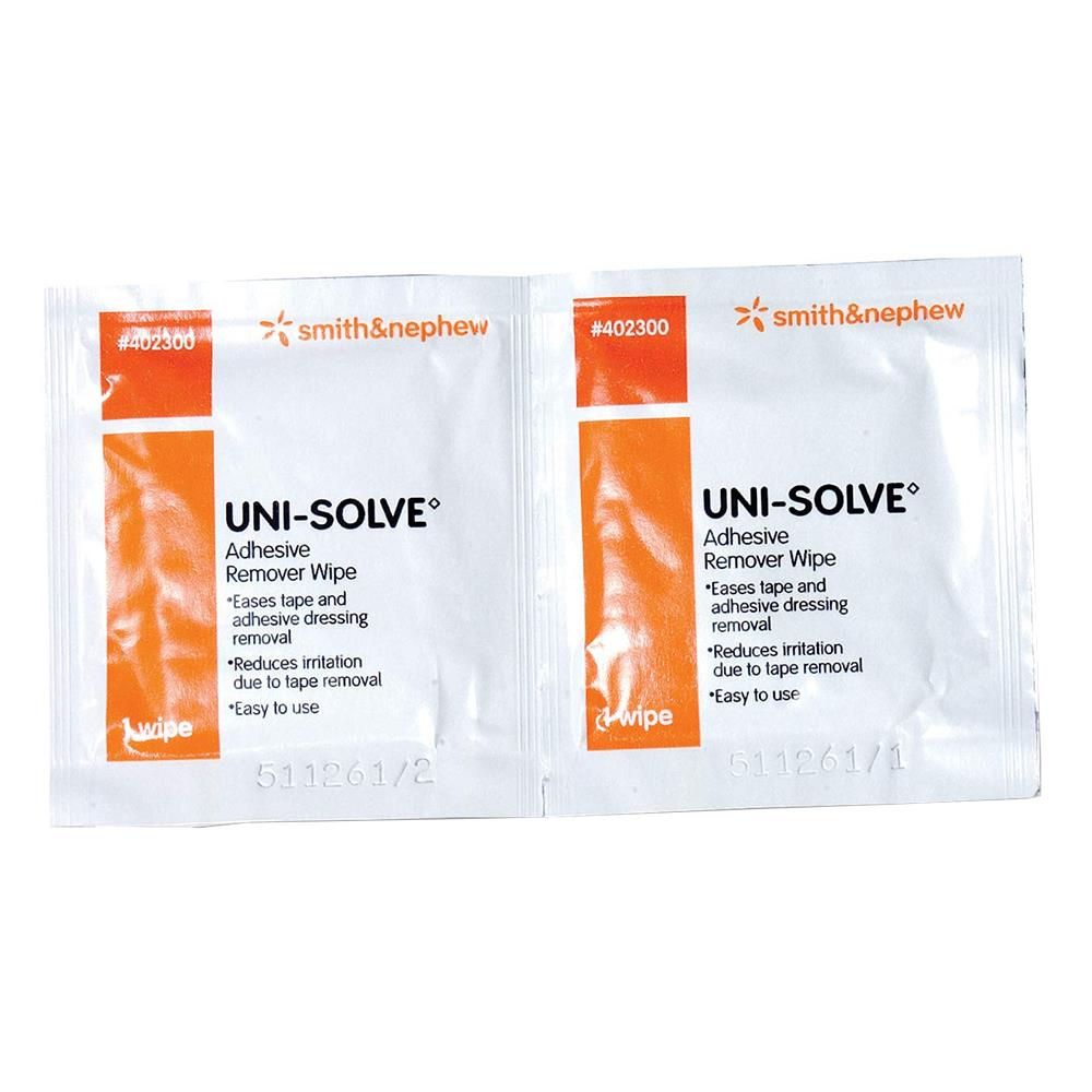 Smith & Nephew Uni-Solve® Adhesive Remover Wipes - Box of 50 – Save Rite  Medical