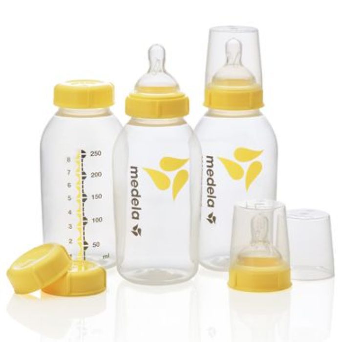 Reusable breast milk bottles for hospital use
