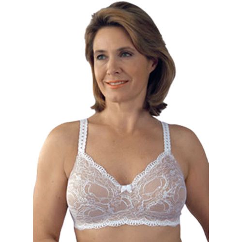 Classique 765SE Post Mastectomy Fashion Bra-White-42A - Wholesale