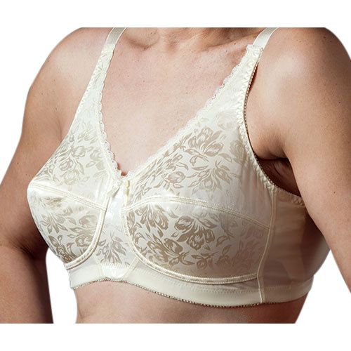 Nearly Me 640 Floral Jacquard No Wire Mastectomy Bra - Sale