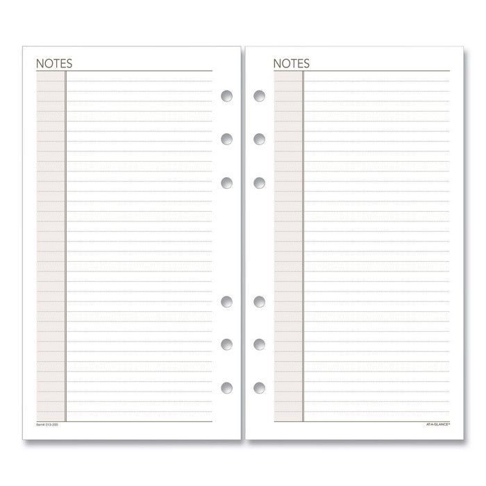 AT-A-GLANCE Lined Notes Pages