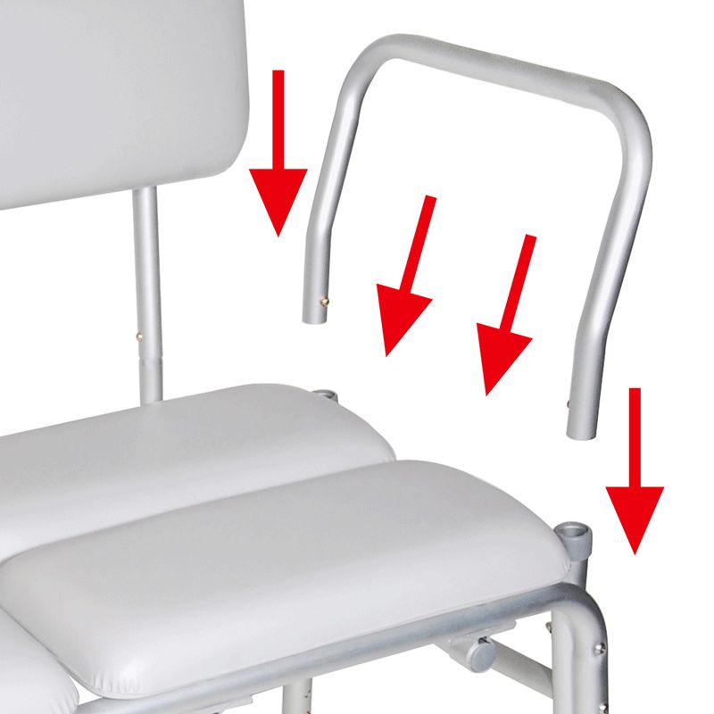 Drive Knock Down Padded Transfer Bench