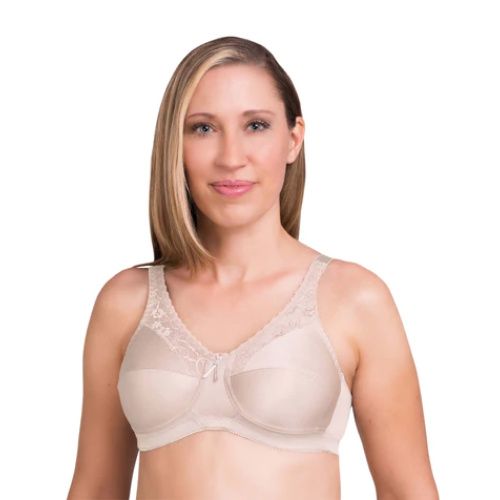 Mastectomy Bra Lace Soft Cup Size 40D Grey at  Women's Clothing store