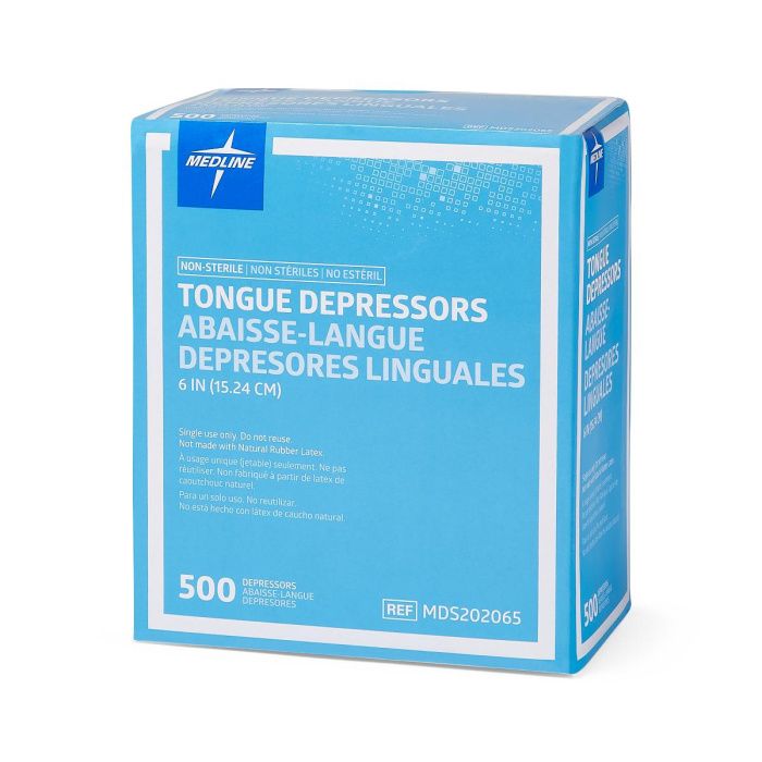 Saferly Tongue Depressors — Adult Size — Box of 500 – Darklab