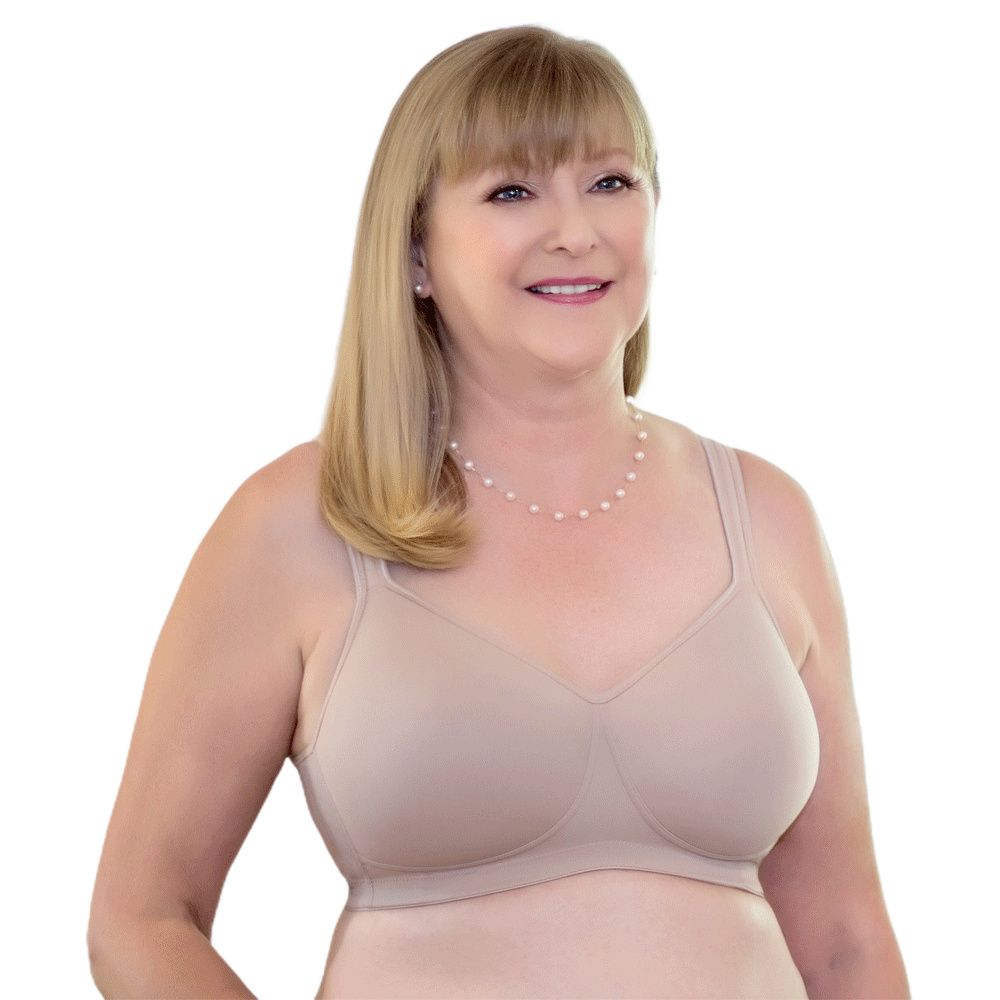 Mastectomy Bra Silhouette Size 32D Cool Latte at  Women's Clothing  store