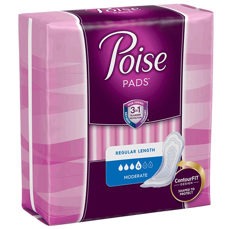 Poise Bladder Control Pads (Moderate Absorbency)