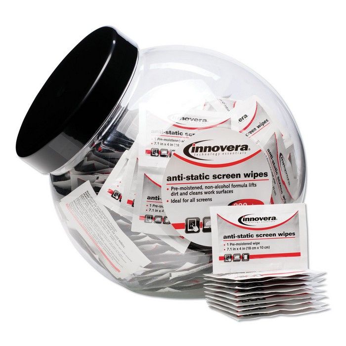Innovera Antistatic Screen Cleaning Wipes