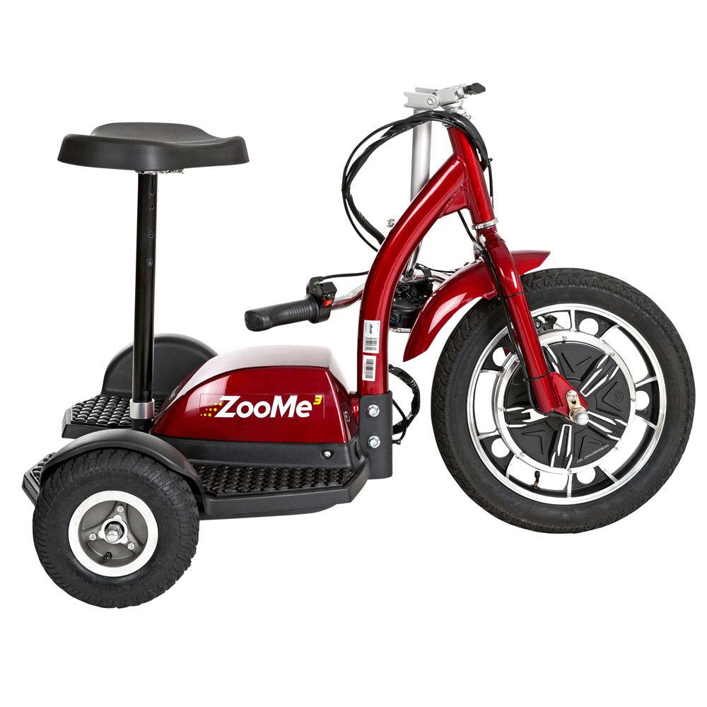 drive medical zoome three wheel recreational power scooter details