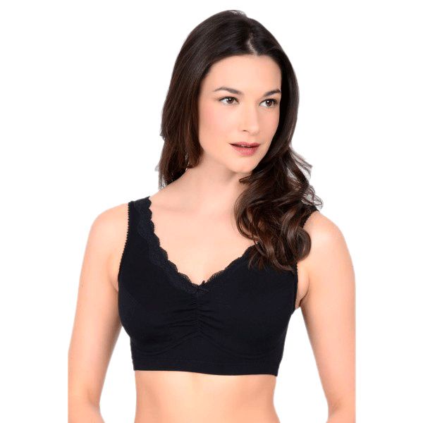 Wire Free Breastfeeding Lace Sleep Front