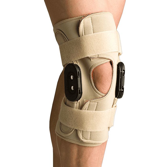 VIVE Hinged Knee Brace Open Patella Support Wrap For Compression