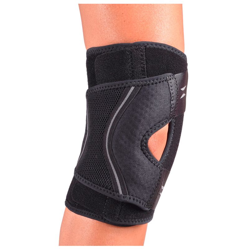 Plus Size Deluxe Hinged Knee Brace with Compression Wrap for Big
