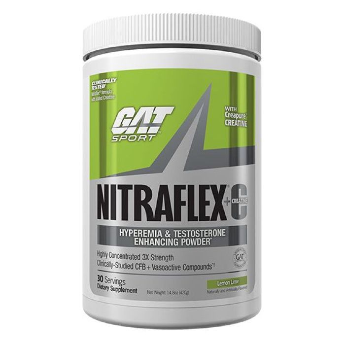 Nitraflex High - Intensity Pre-Workout - Green Apple (30 Servings) by GAT  at the Vitamin Shoppe