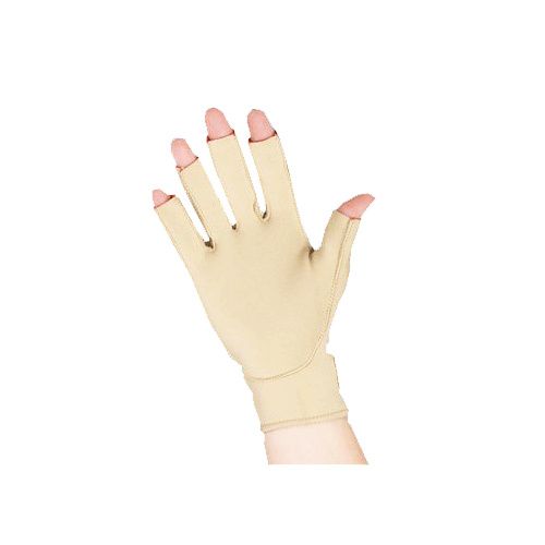 Isotoner Fingerless Therapeutic Compression Gloves Black Small