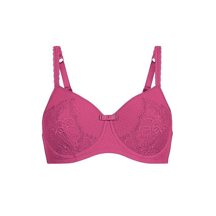 Amoena Women's Fiona Underwire Bra - Post-Surgery Bra With Pockets, Diamond Jacquard & Lace