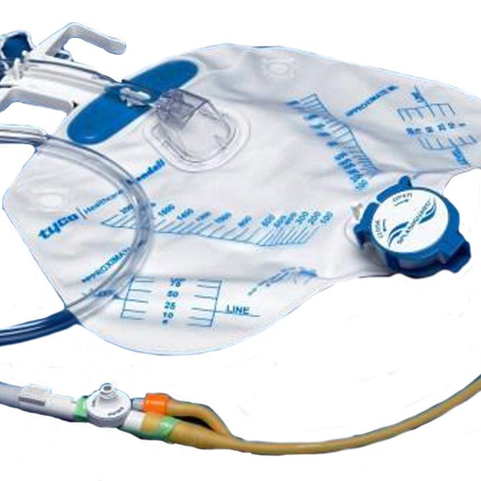 Cardinal Ultramer Foley Catheter Tray With Drainage Bag