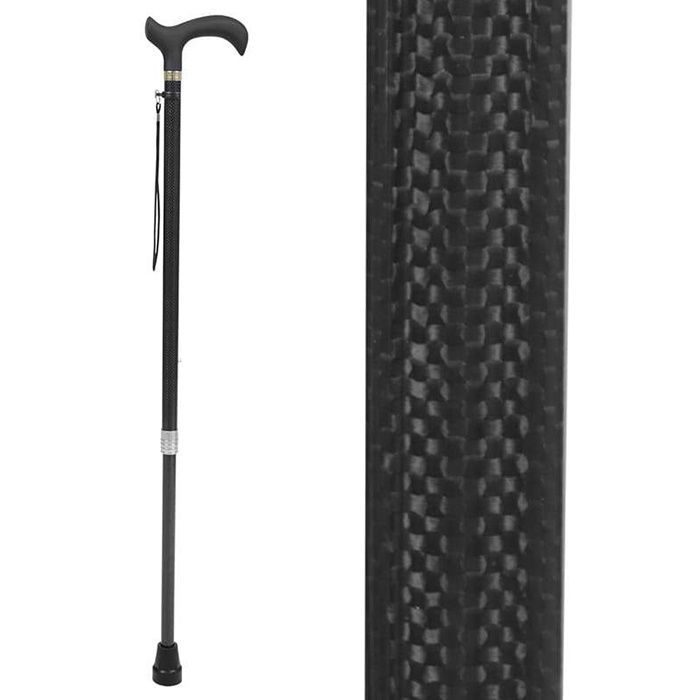 Walking Cane with Offset Handle - Adjustable Height - Vive Health