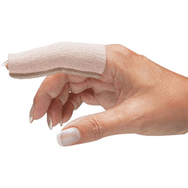 North Coast Cotton Elastic Finger Sleeve,Flat Width 1 (2.5cm),6/Pack,NC40002
