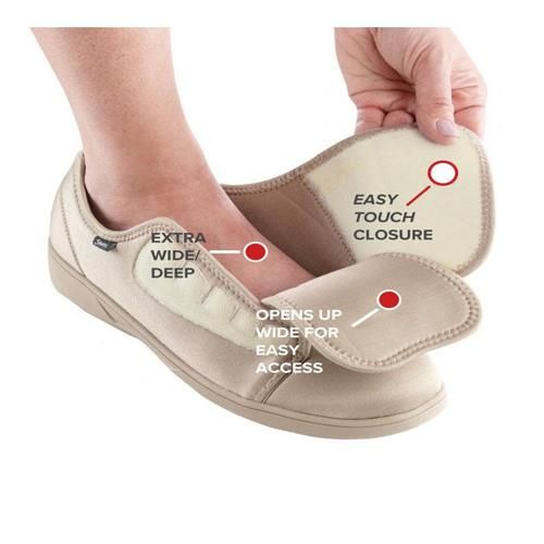 Silverts Antimicrobial Protection Extra Wide Shoes for Women