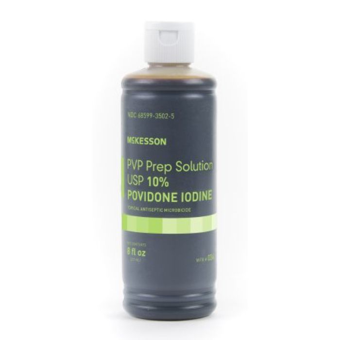 Medline Povidone-Iodine PVP Prep Solutions - 16 oz. Bottle