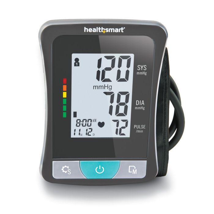 MABIS Multiple Sizes Arm Home Automatic Digital Blood Pressure Monitor  1-Tube Black 1 Each