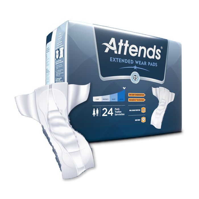 Cleanly amplitude grocery store Shop Attends Extended Wear Pads | Incontinence Pads