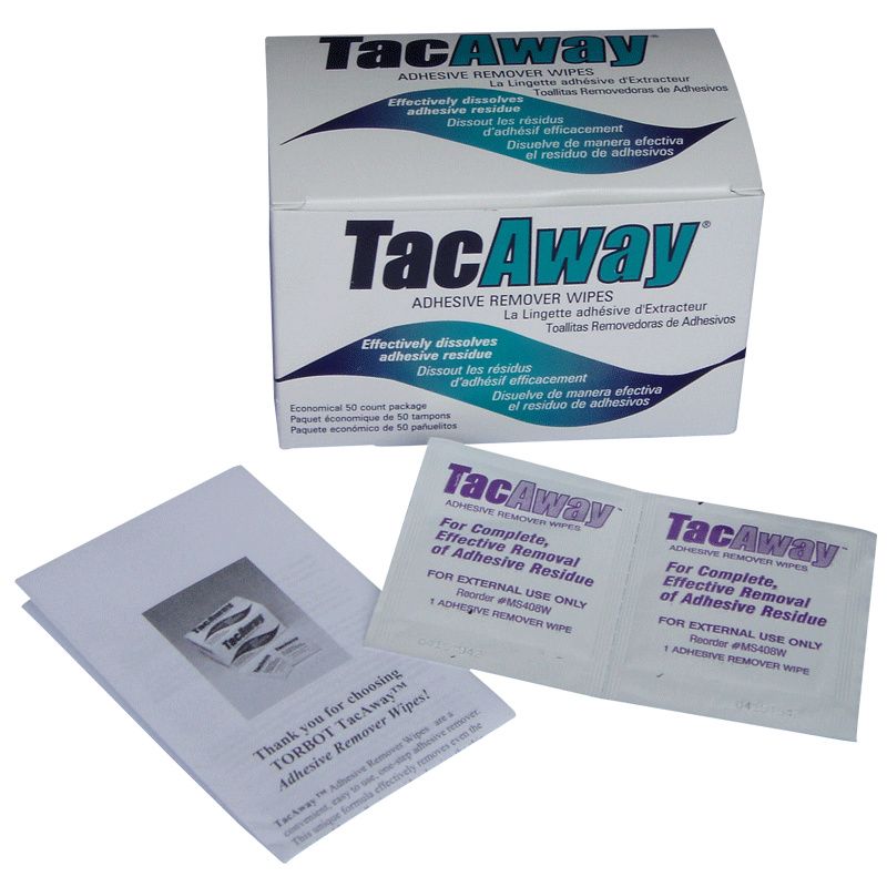 Tacaway Adhesive Remover Wipes 50 Count