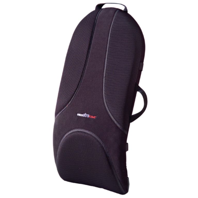 ObusForme© Back Support Massage Full Back & Seat Heated Cushion with Lumbar  Support