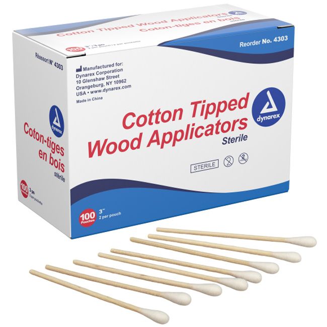 thumbnail image 2 of PlastCare USA Cotton Tip Applicators, 1000 Count (10 X 100) Medical Swabs With Wood Sticks 2 of 6