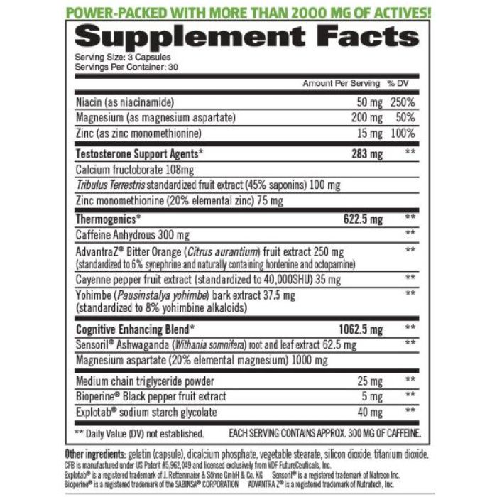 GAT Jet Fuel T300 Body Building Supplement