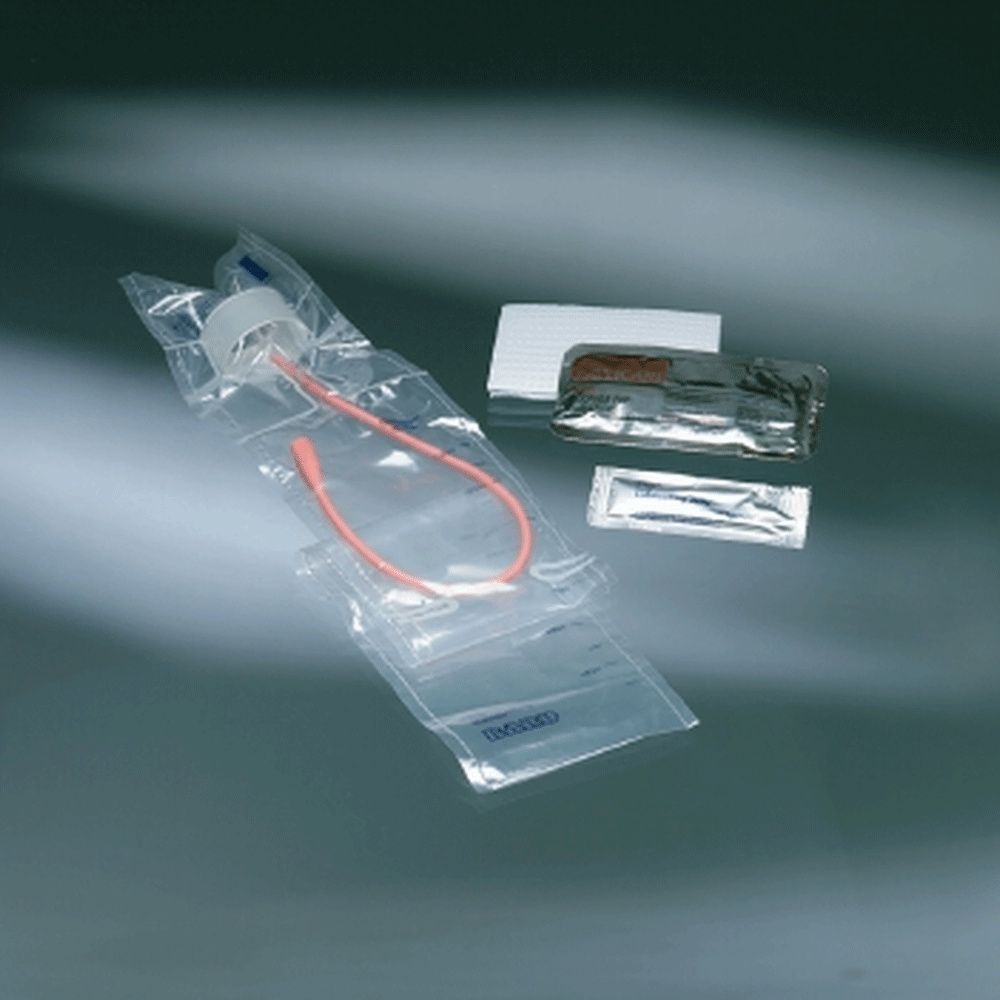 Bard Touchless Female Red Rubber Intermittent Catheter Kit