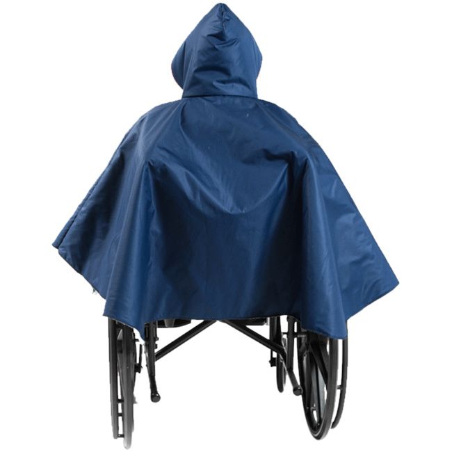 CareActive Wheelchair Rain Poncho - Easy On Easy Off Slipover