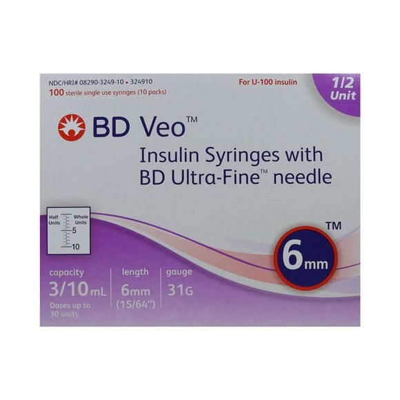 Purchase Veo Insulin Syringes With Ultra Fine Needle