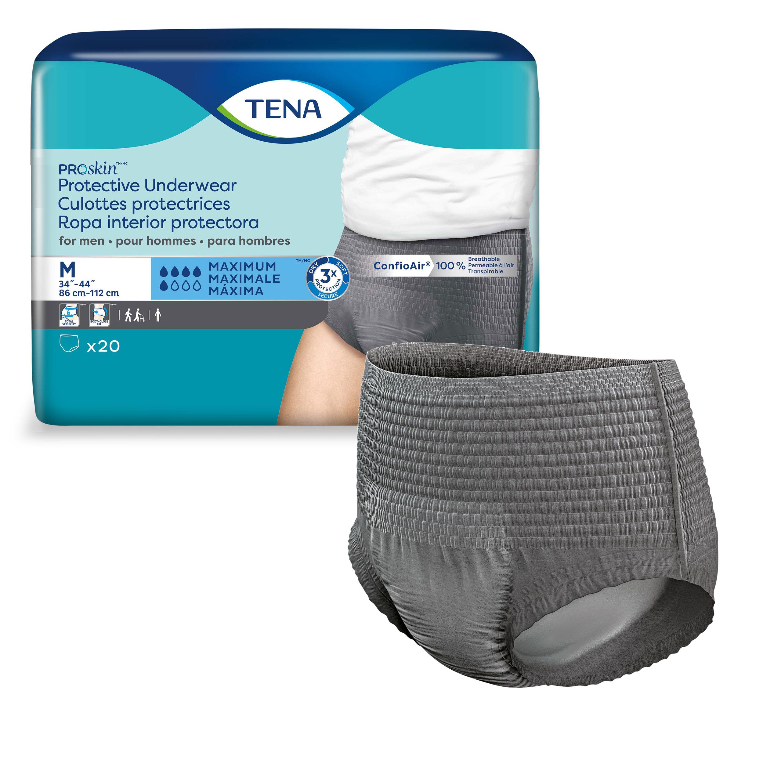 TENA ProSkin Plus Disposable Underwear Pull On with Tear Away