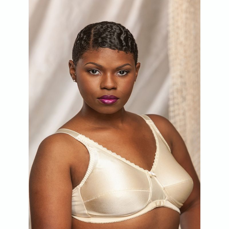 Plus Size Soft Cup Bra With Flowers. 