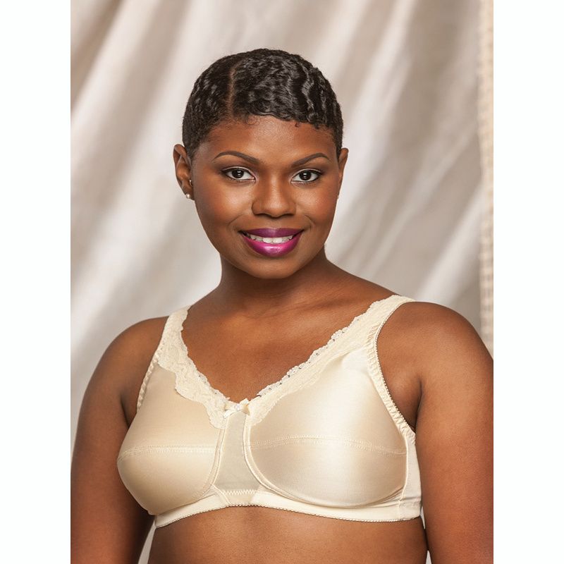 Front-Close No-Wire Mastectomy Bra With Lace