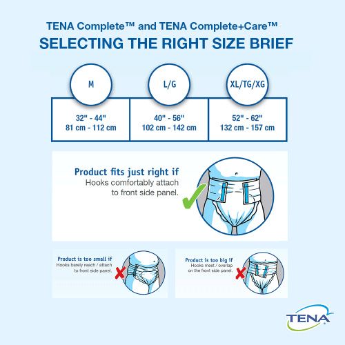 TENA Complete Moderate Absorbency Adult Incontinence Briefs