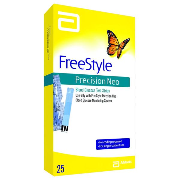 Freestyle Precision Neo Blood Glucose Test Strips, 50 Strips