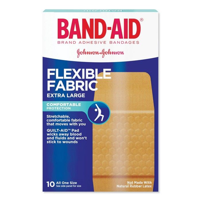 BAND-AID Flexible Fabric Extra Large Adhesive Bandages