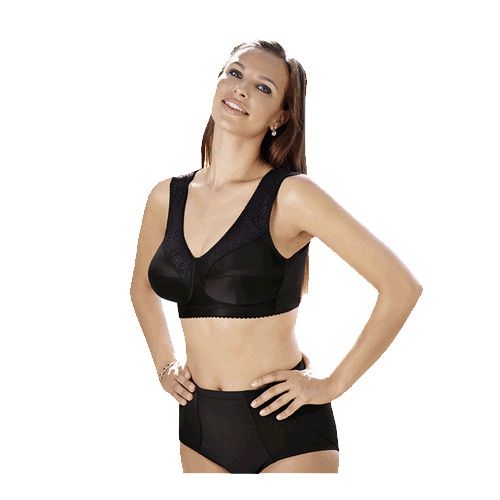 Comfortable Front Fastening Bra Cotton Non Wired Padded Stretch