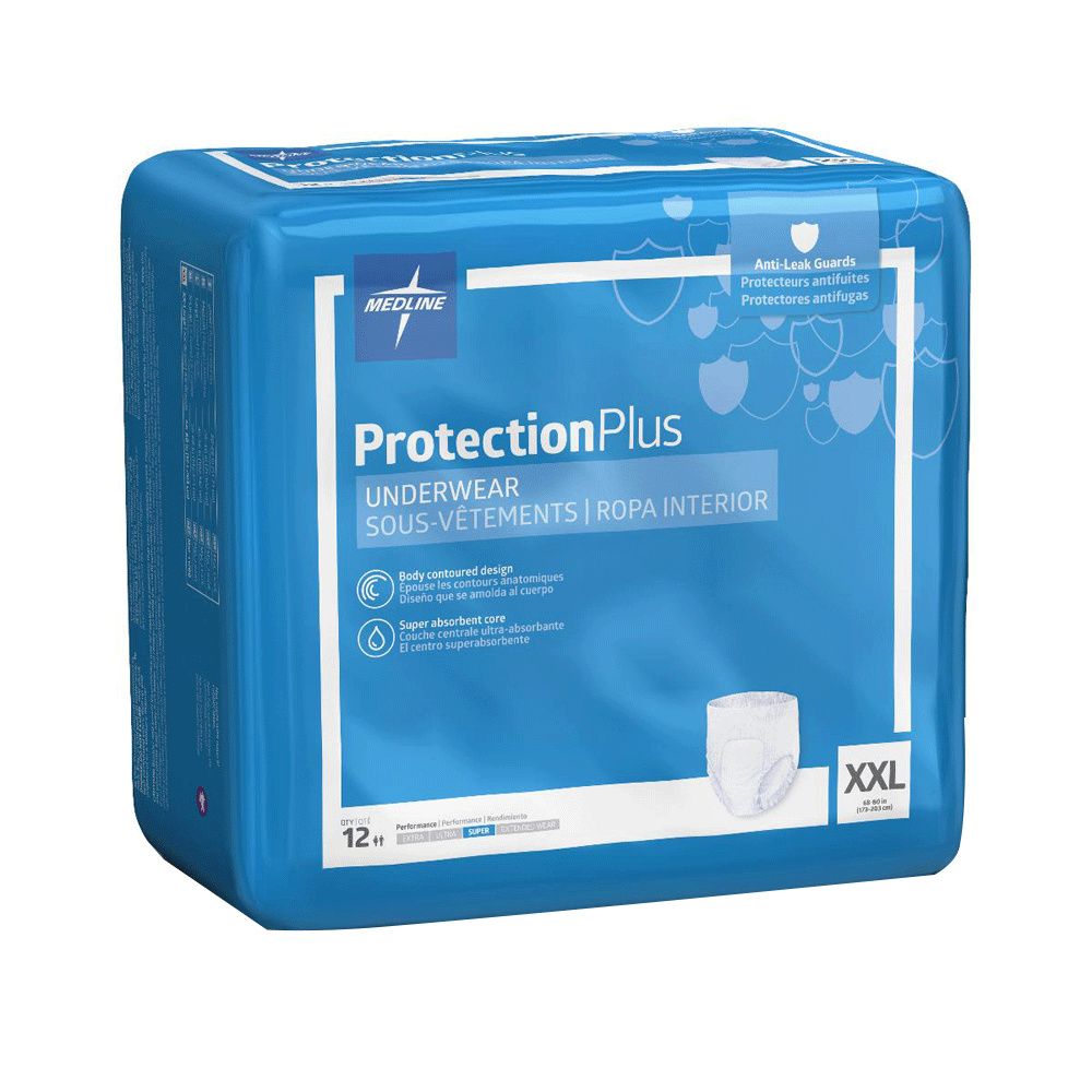 Medline FitRight Super Protective Underwear - 80 Pack