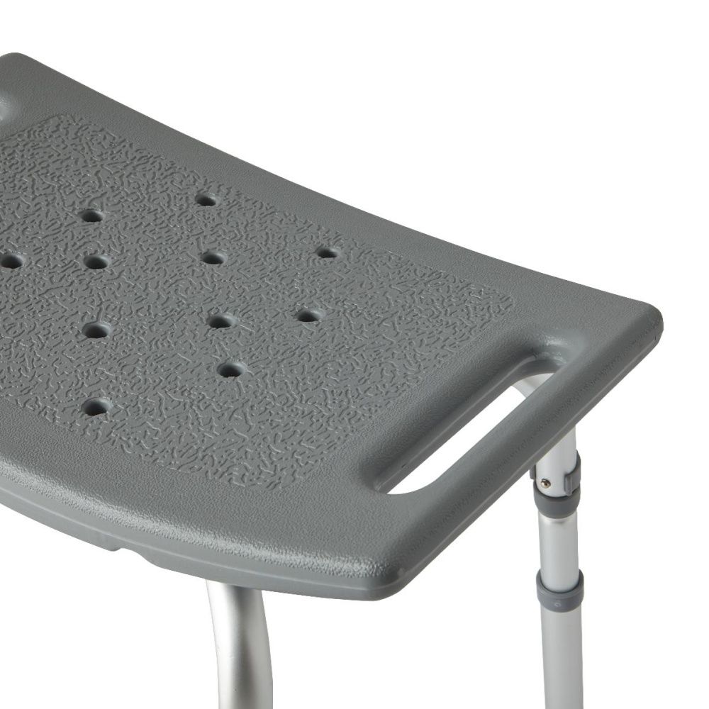 medline aluminum bath bench without back