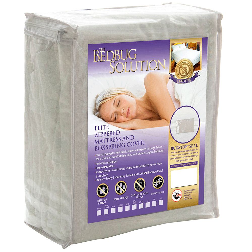 Bedbug Solution Elite Zippered Twin 12-Inch Deep Mattress Cover