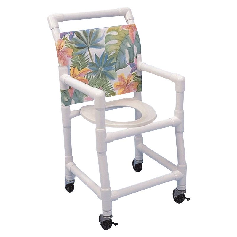 Rolling Shower Chair, Commode, Transport Chair, FSA Eligible, Rolling  Bathroom W