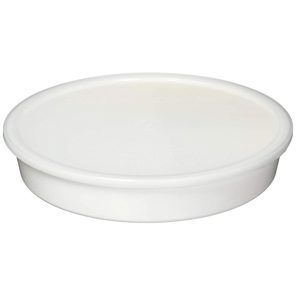 High Sided Divided Plate with Lid : large dish with 3 sections help scoop  food