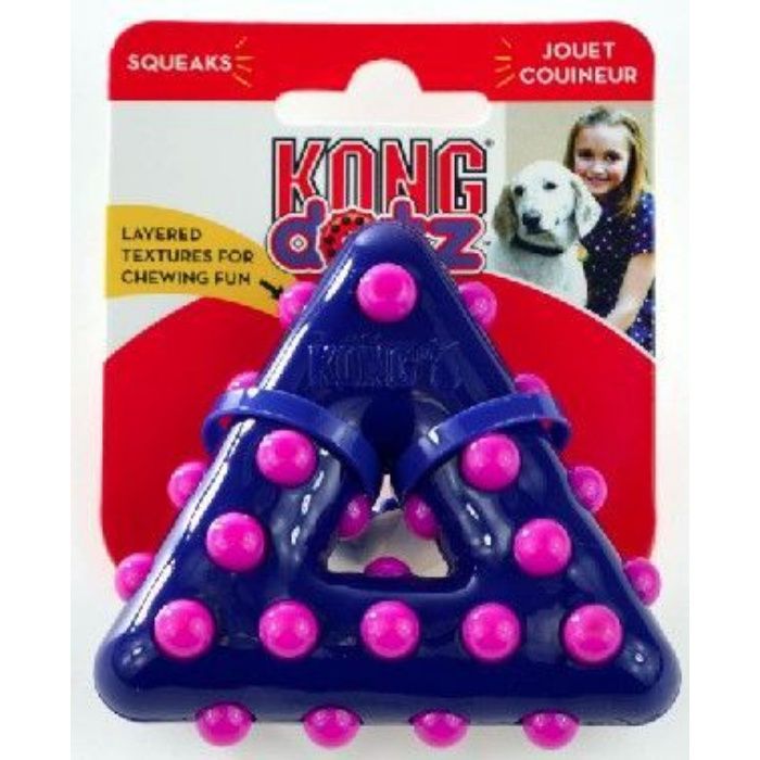 Kong Dotz Triangle Dog Toy