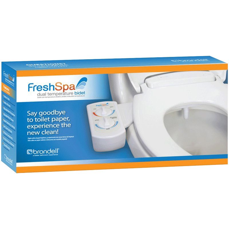Brondell FreshSpa Dual Temperature Bidet Toilet Attachment