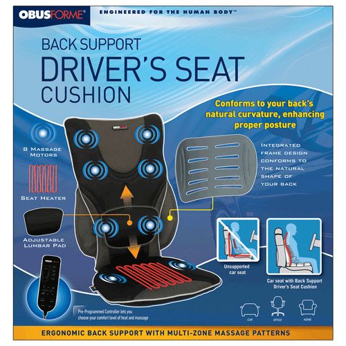 Buy Obusforme Backrest Support Drivers Seat Cushion [Earn 25% Reward $]