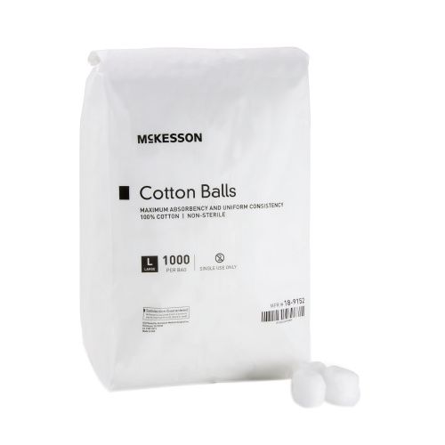 McKesson Cotton Balls, Non-Sterile, Maximum Absorbency, Soft - Simply  Medical