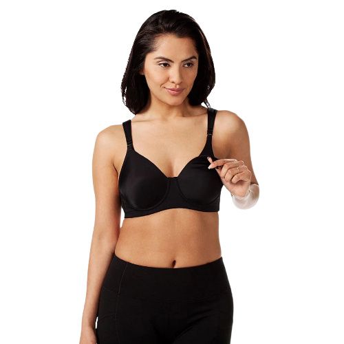 Leading Lady The Carole - Cool Fit Underwire Nursing Bra in Black, Size: 38B