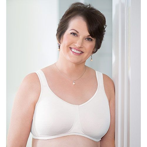 American Breast Care Mastectomy Bra Soft Shape T-Shirt Size 38A White at   Women's Clothing store